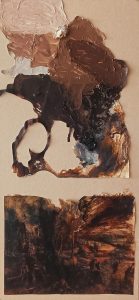 Collage óleo acrílico sobre cartón - Idoia Montón